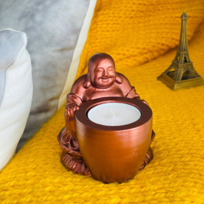 dekor buddha tealight mumluk bakır