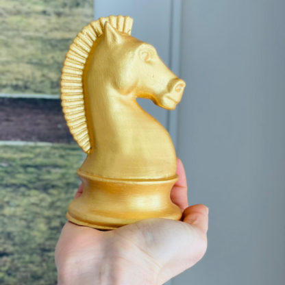 satranç altın büyük at biblo