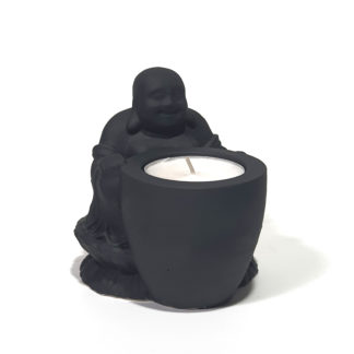 dekor buddha tealight mumluk siyah