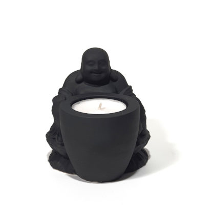 dekor buddha tealight mumluk siyah